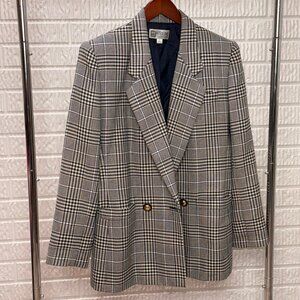 Atrium Collection Plaid Blazer Vintage Eclectic Grandpa